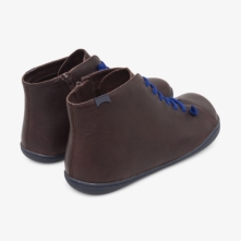 Camper Peu Mens Ankle Boots US-15185 Dark Brown USA Stockists